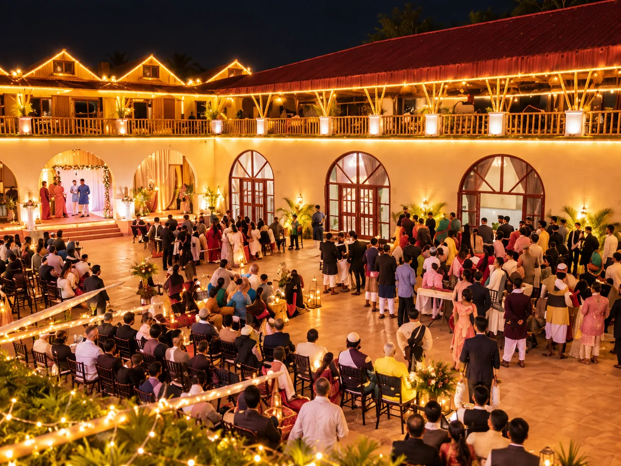 Courtyard celebrations